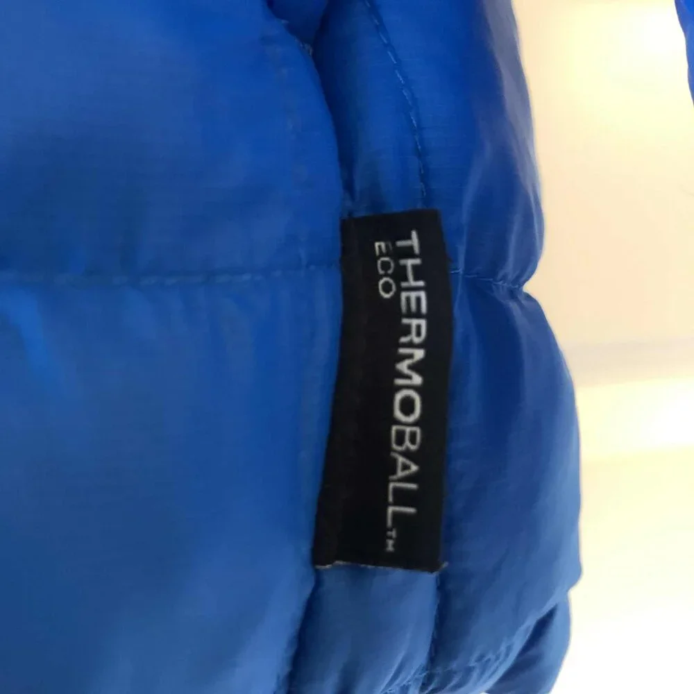 THE NORTH FACE x CDG Thermoball Hooded Puffer Jacket Blu\Blk 7\8 MSRP $170